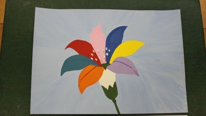 Детский рисунок цветик семицветик фото