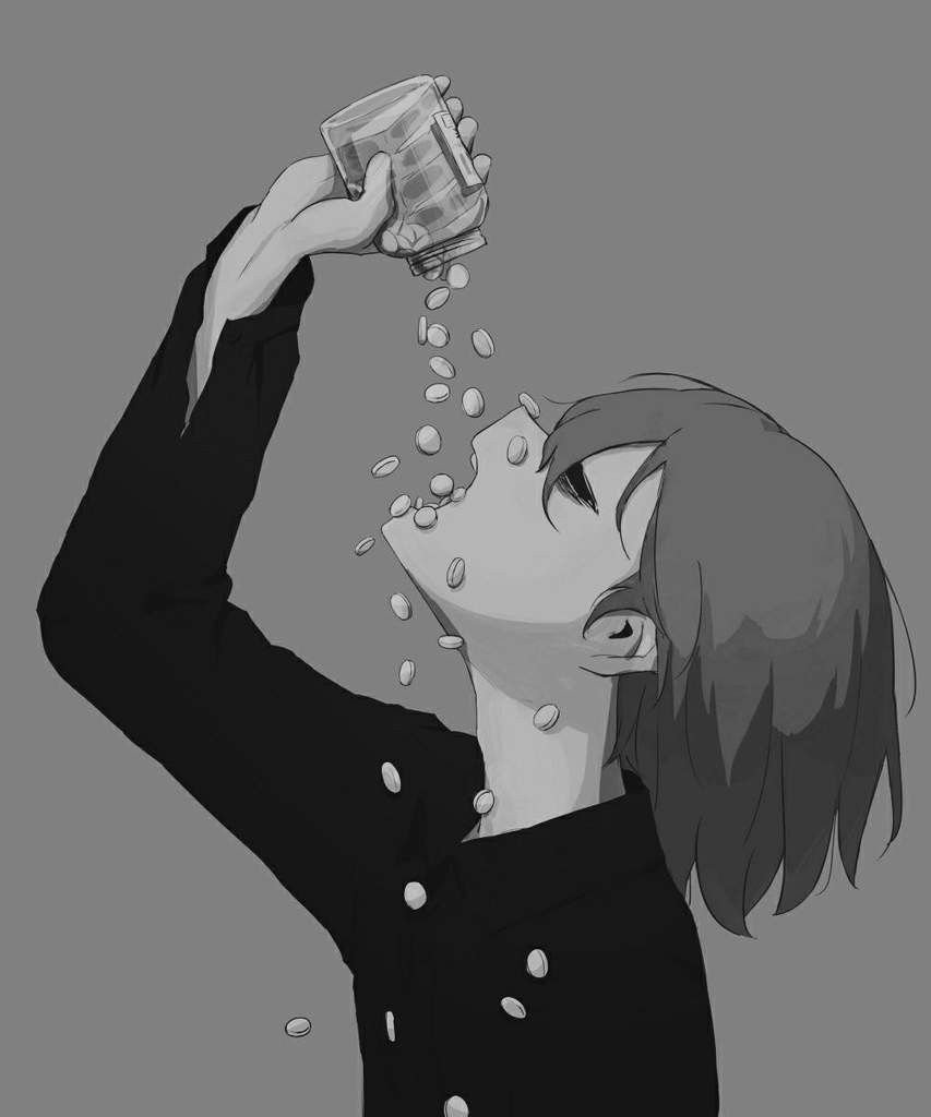 Девушка курит рисунки аниме фото