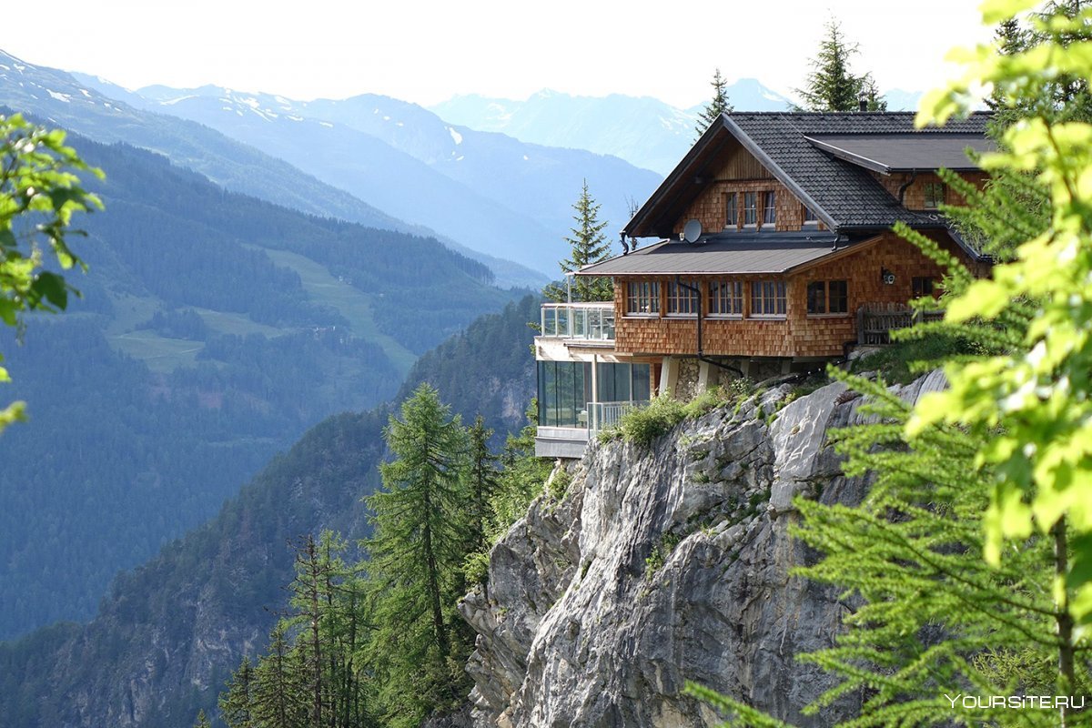 Дом в альпах обои фото