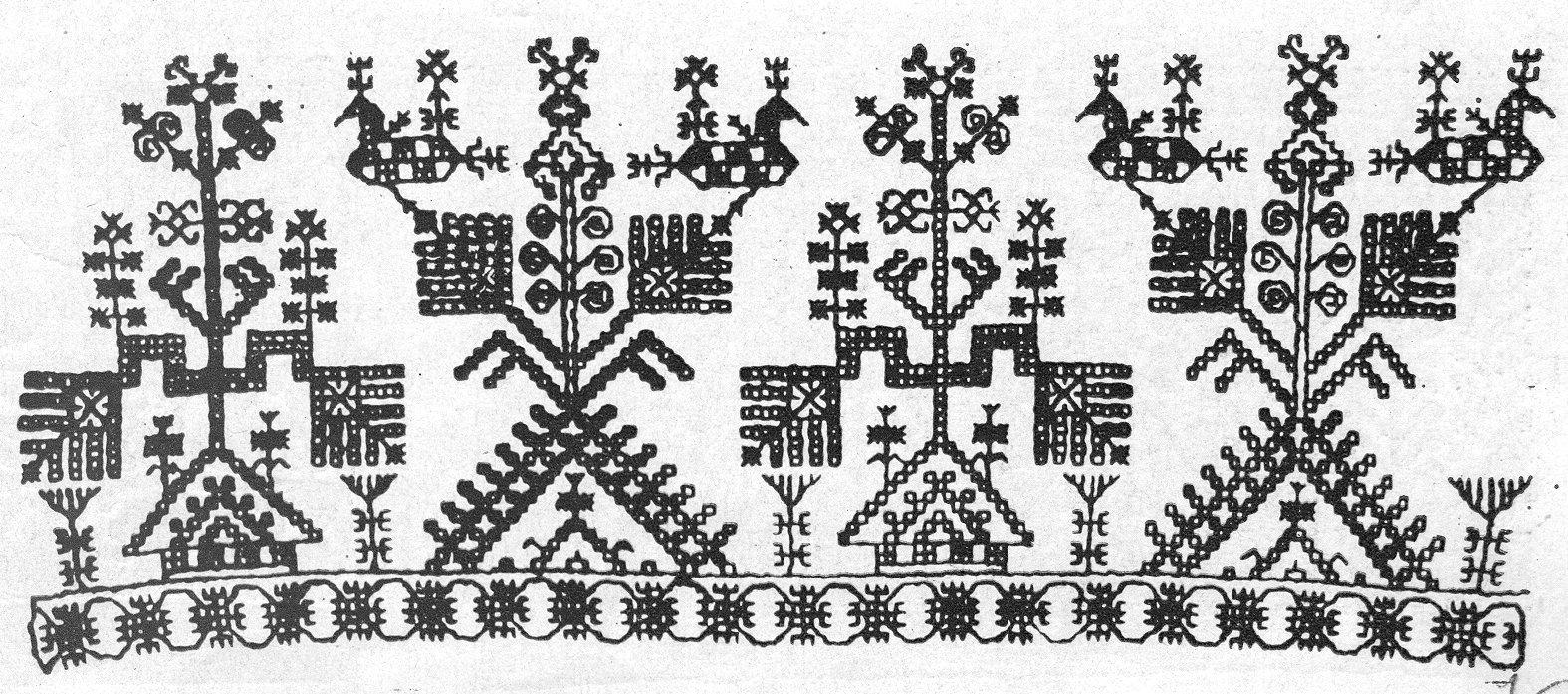 Древние узоры на полотенцах русского народа рисунки окружающий фото
