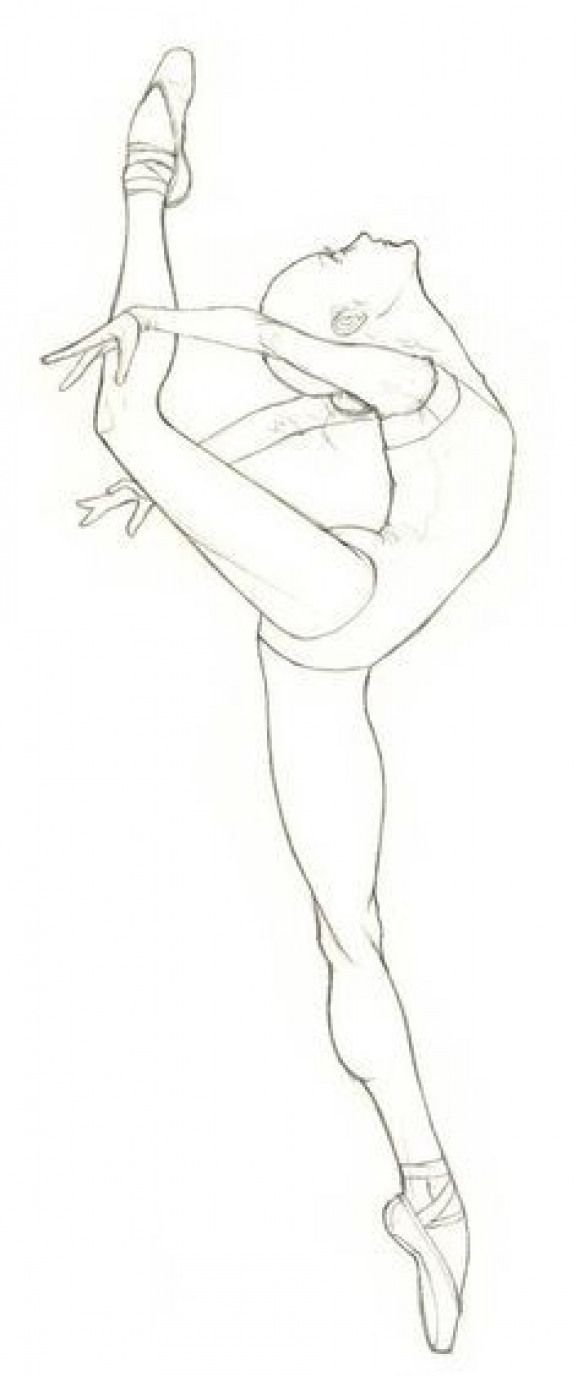 Эскиз балерины рисунок фото