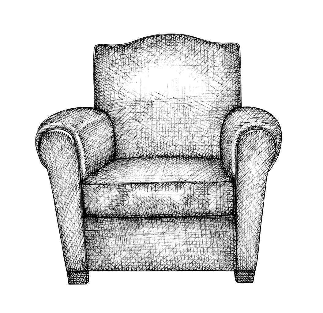Эскиз кресла рисунок фото