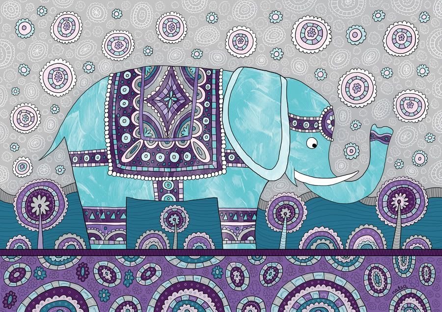 Эскиз орнамента для традиционного индийского покрывала для слона рисунок фото