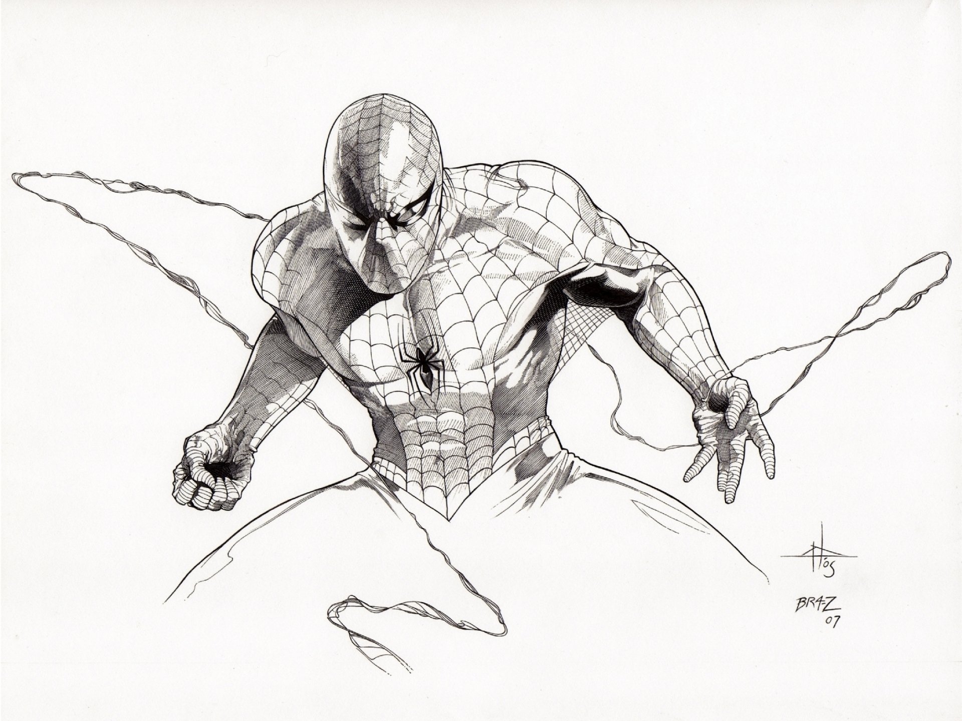 Эскиз рисунка человека паука фото