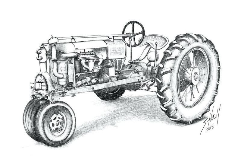 Эскиз трактора рисунок фото