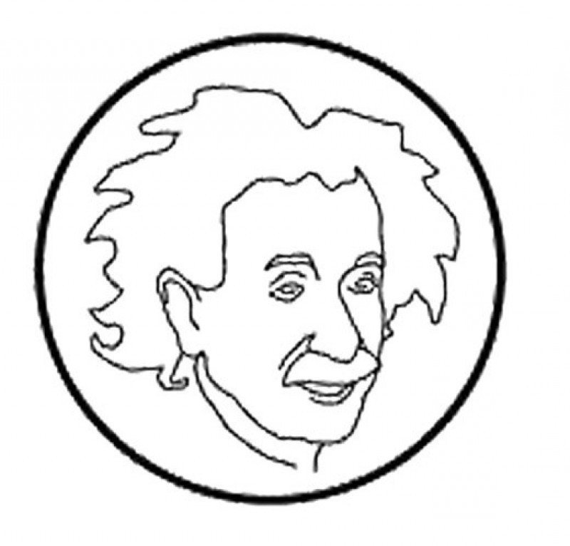 Эйнштейн рисунок поэтапно фото