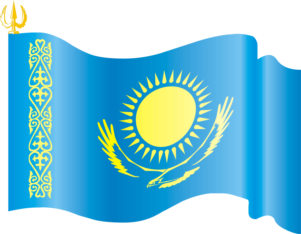Флаг казахстана рисунок детский фото