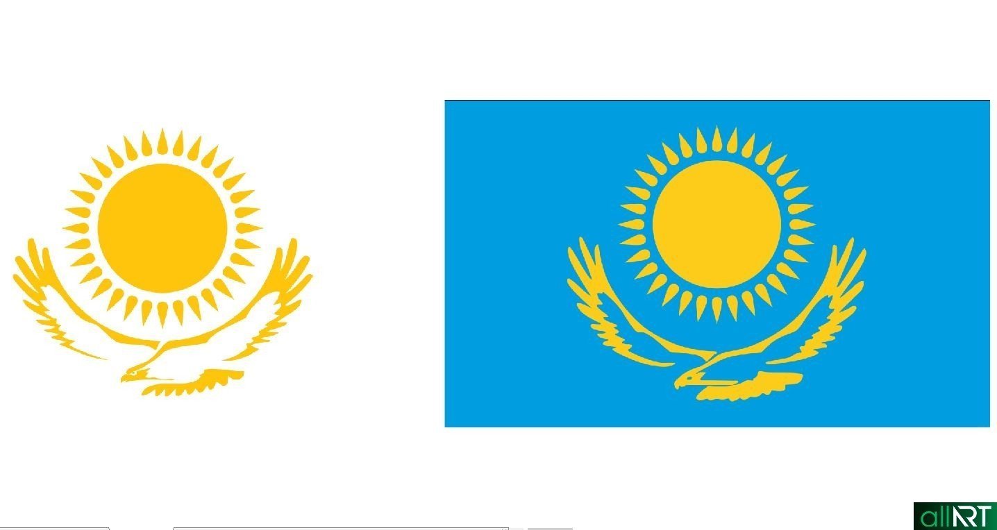 Флаг на прозрачном фоне казахстана фото