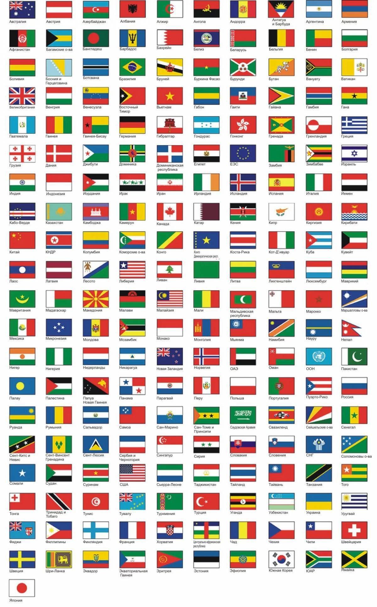 Флаги стран на прозрачном фоне фото