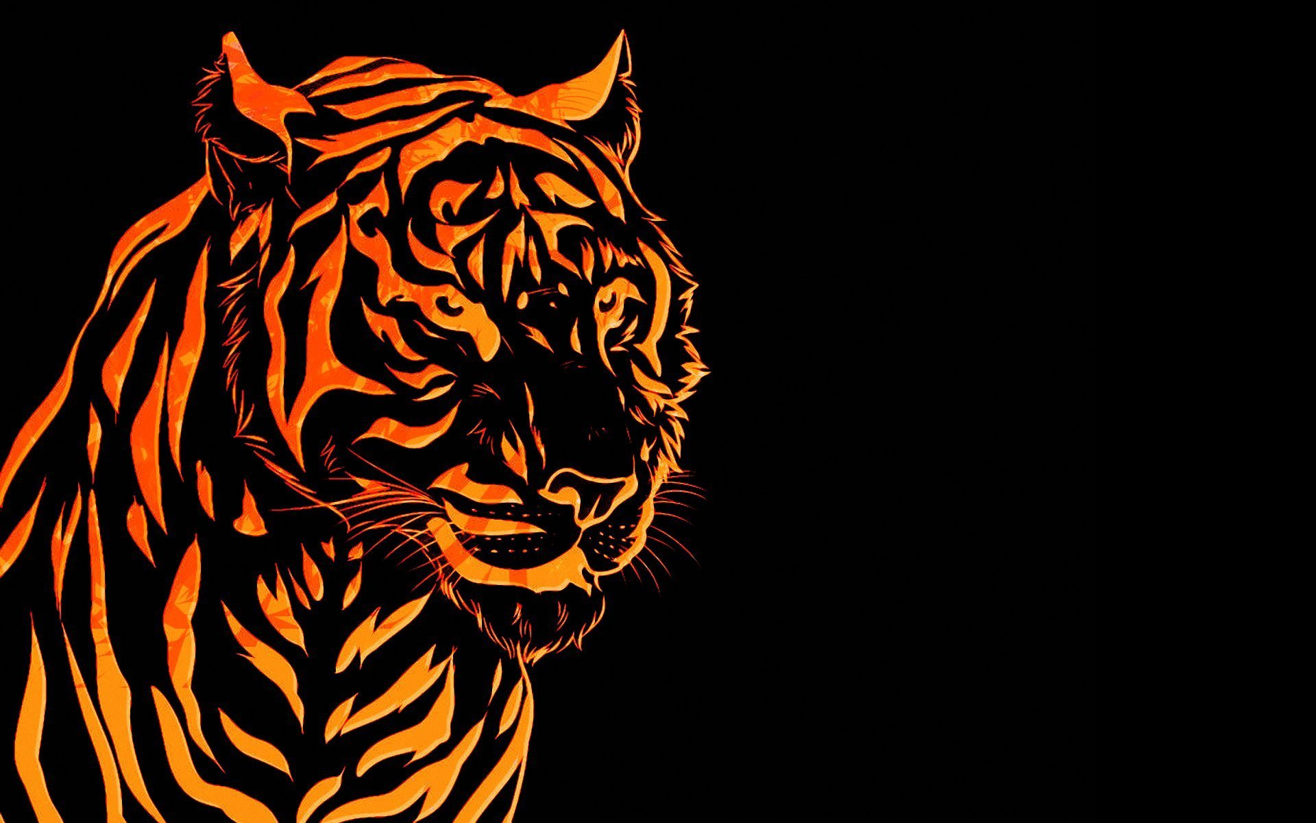 Фоновые рисунки тигра фото
