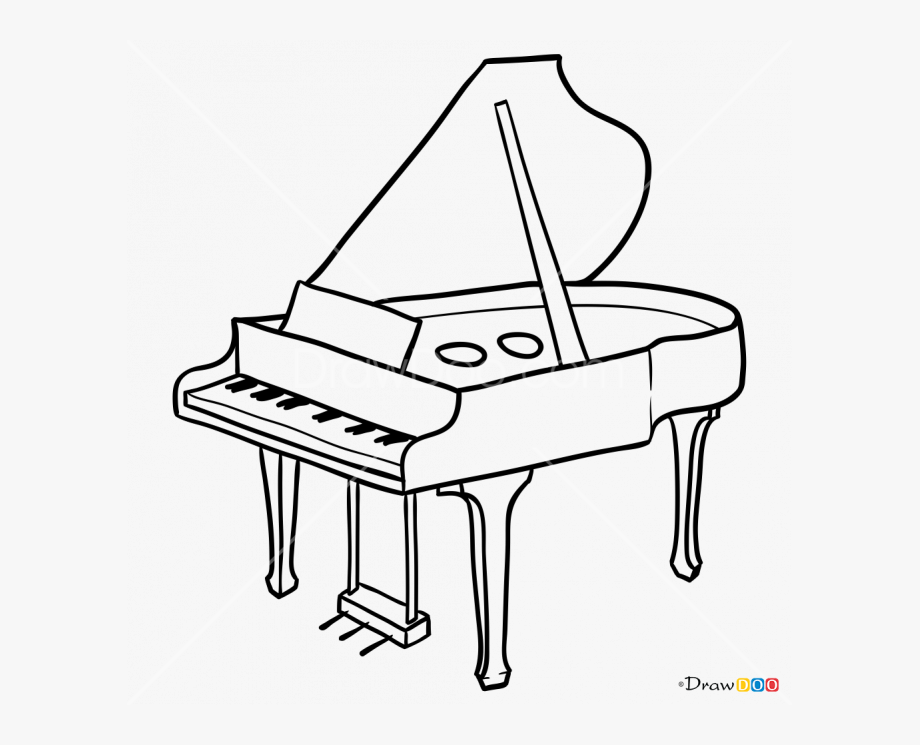 Фортепиано контурный рисунок фото