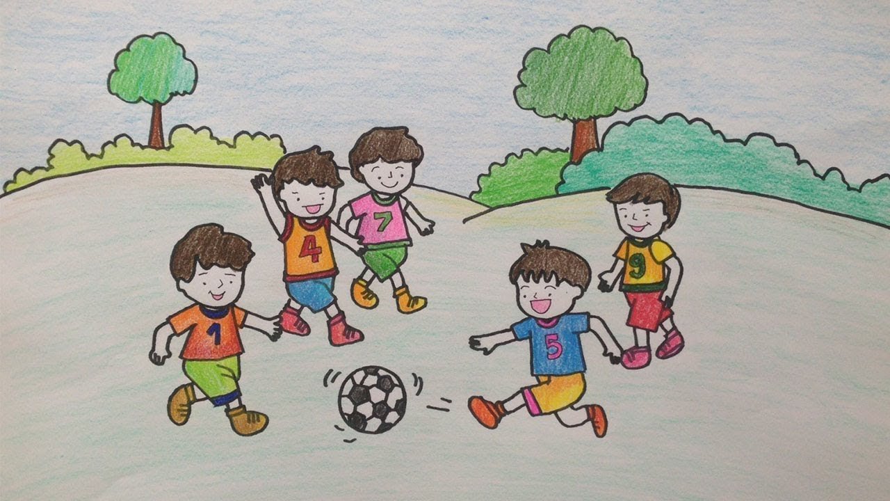 Футбол рисунок детский фото