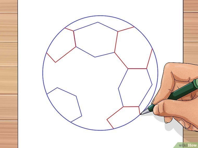 Футбольный мяч рисунок для детей поэтапно фото