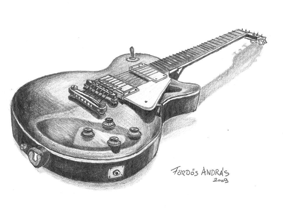 Гитара эскиз рисунок фото
