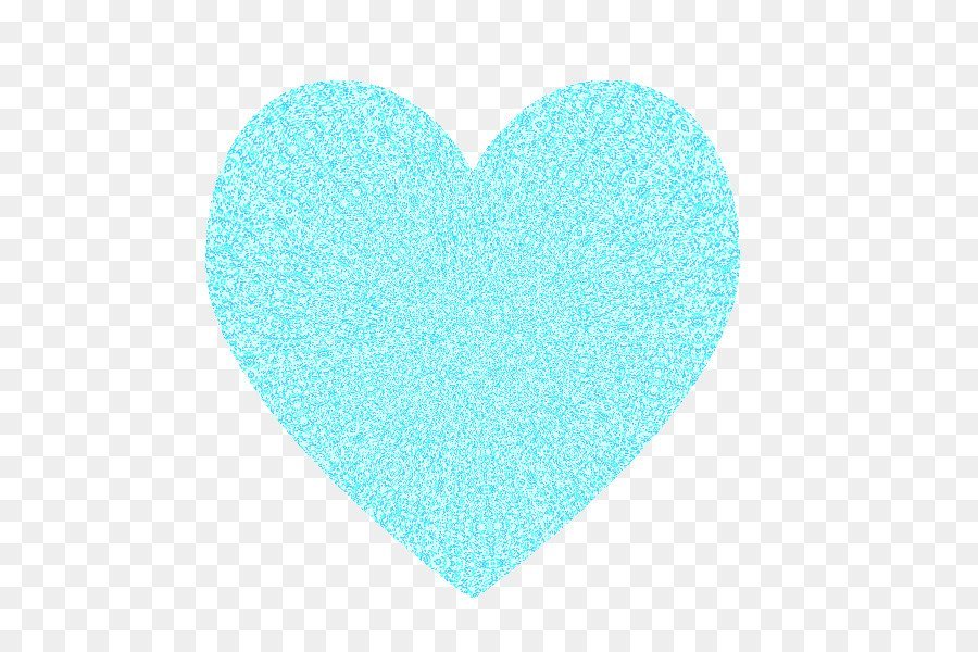 Голубое сердечко на прозрачном фоне фото