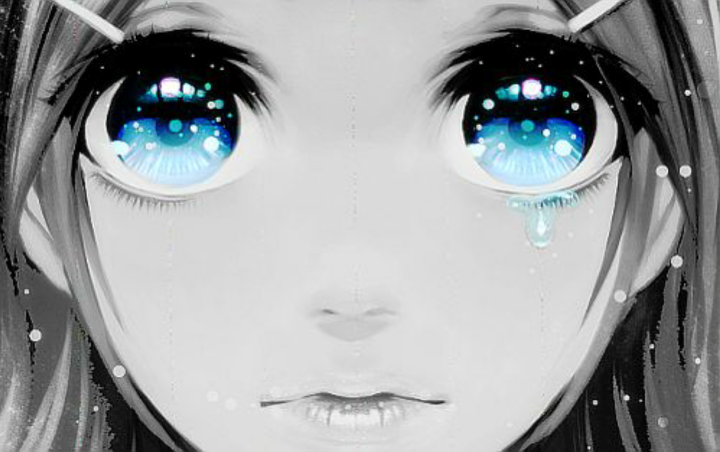 Голубые глаза рисунки аниме фото