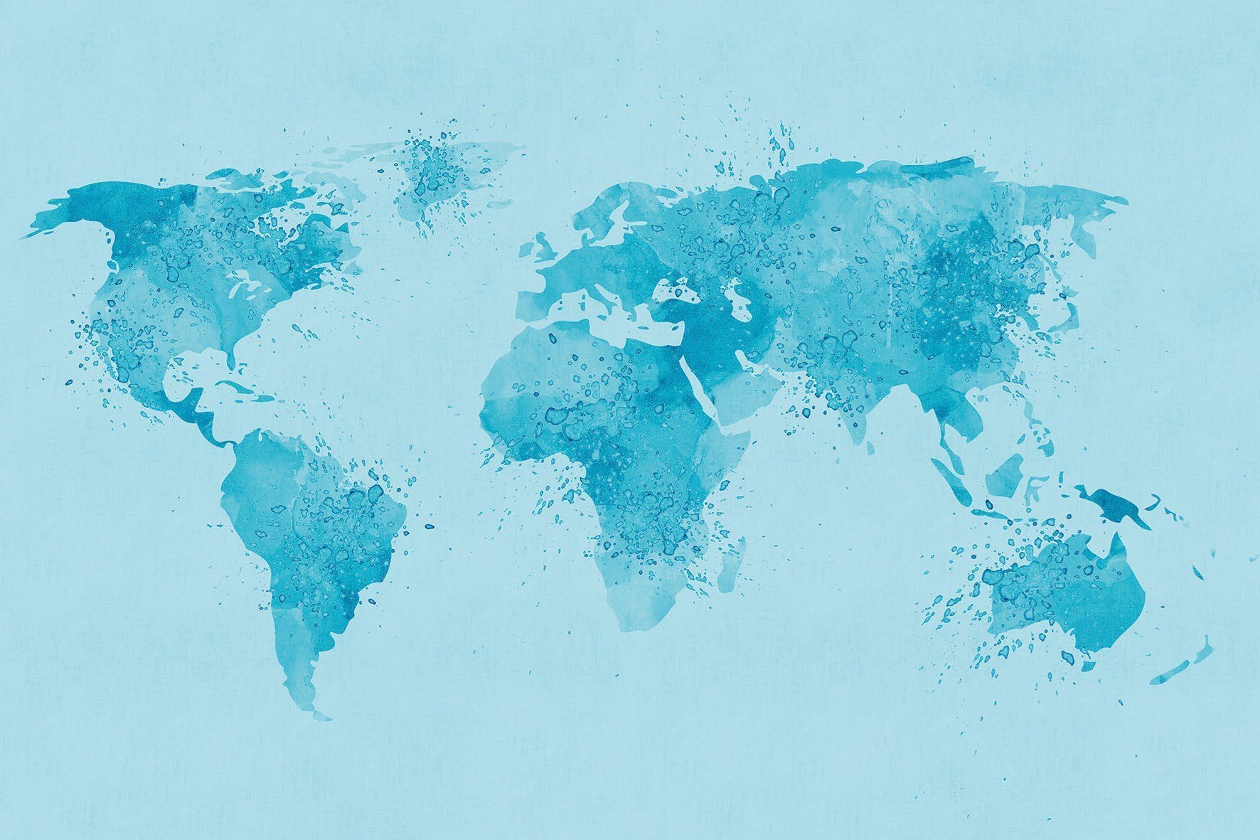 Голубые обои карта мира фото