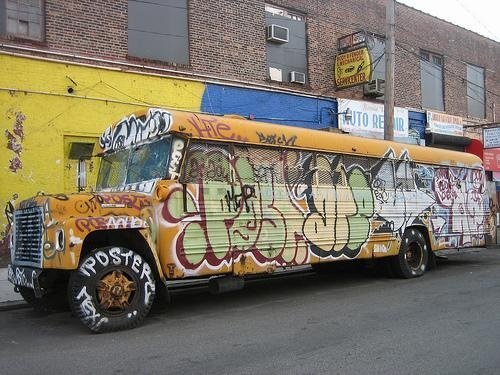 Граффити автобус рисунок фото
