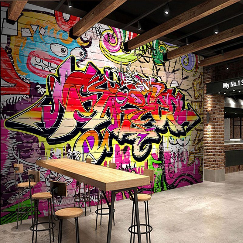 Граффити в кафе рисунок фото