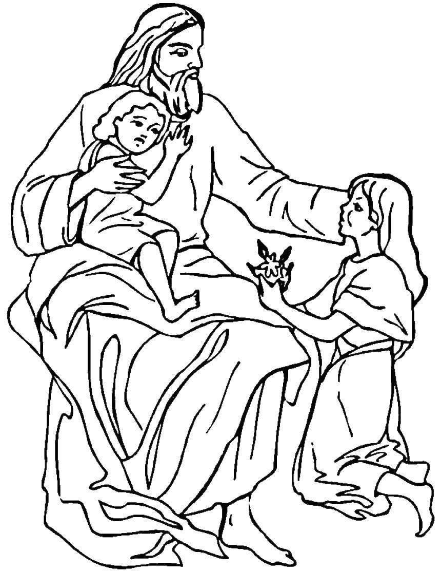 Иисус детский рисунок фото