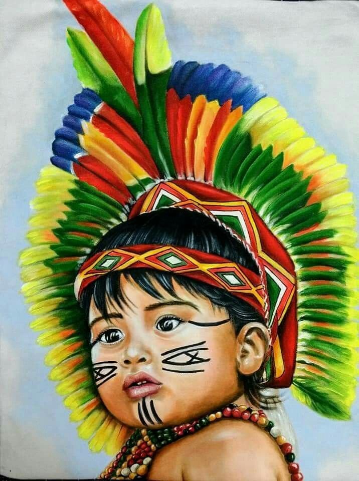 Индеец рисунок детский фото