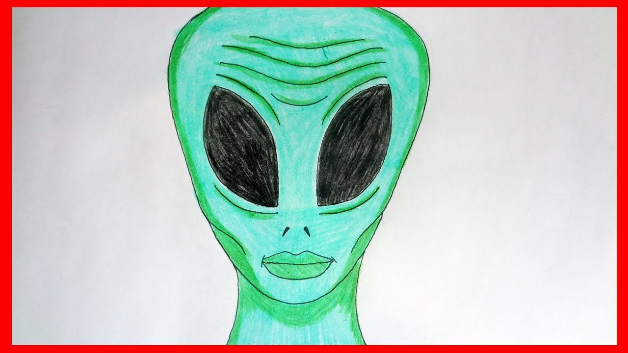 Инопланетянин рисунок поэтапно фото