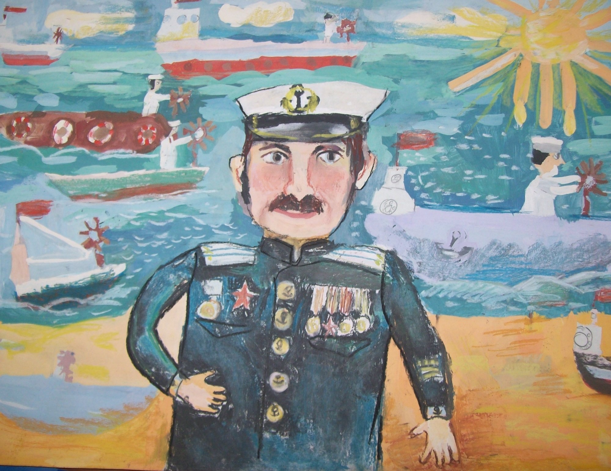 Капитан детский рисунок фото
