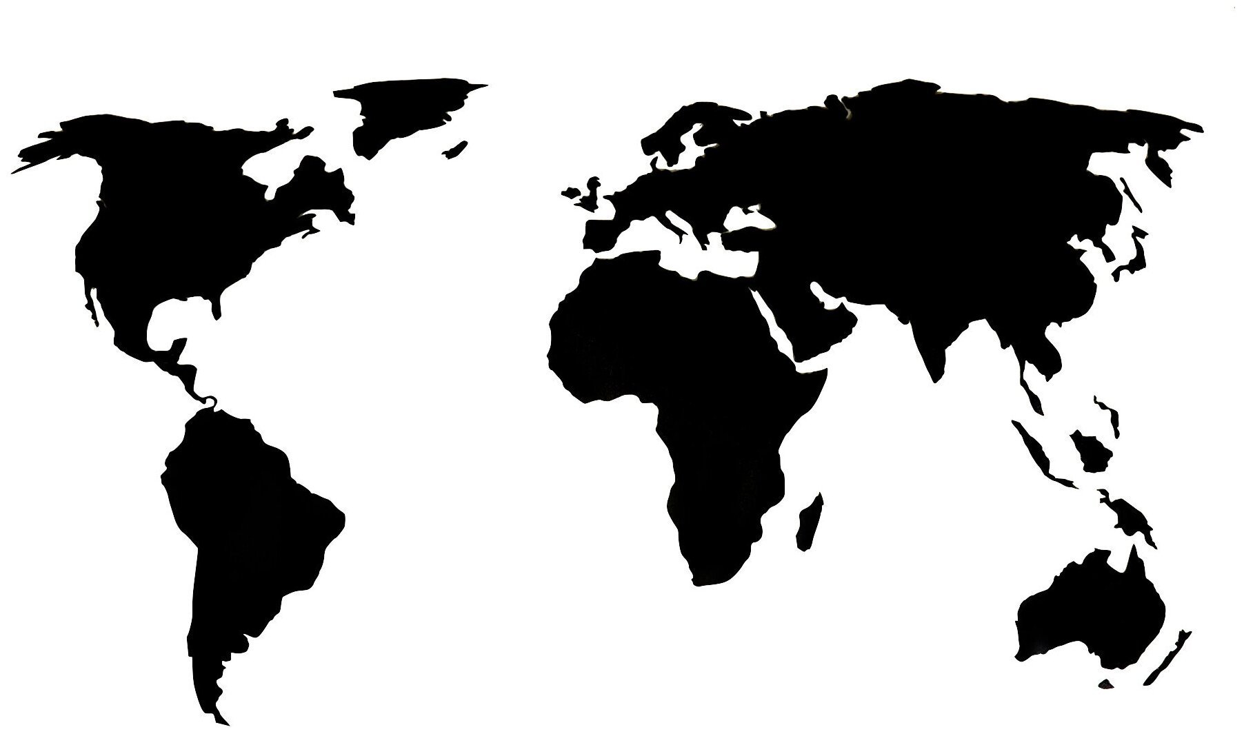 Карта мира черно белая обои фото