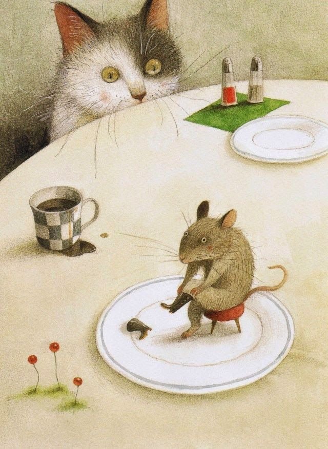 Картинки мышка и кошка фото