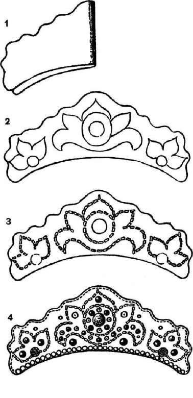 Кокошник эскиз рисунок фото