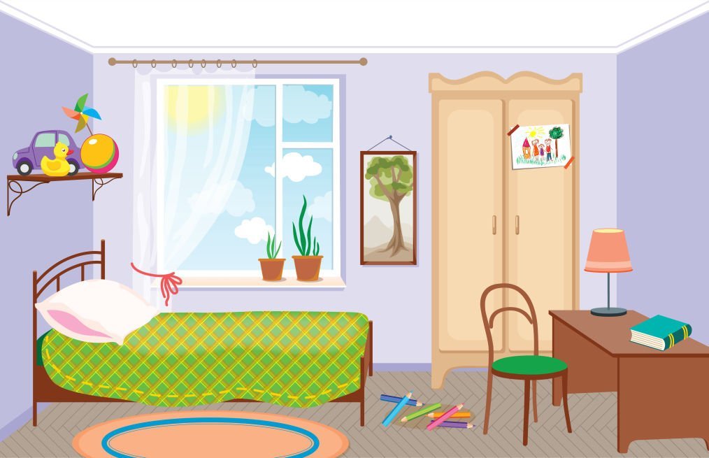 Комната детская рисунок фото