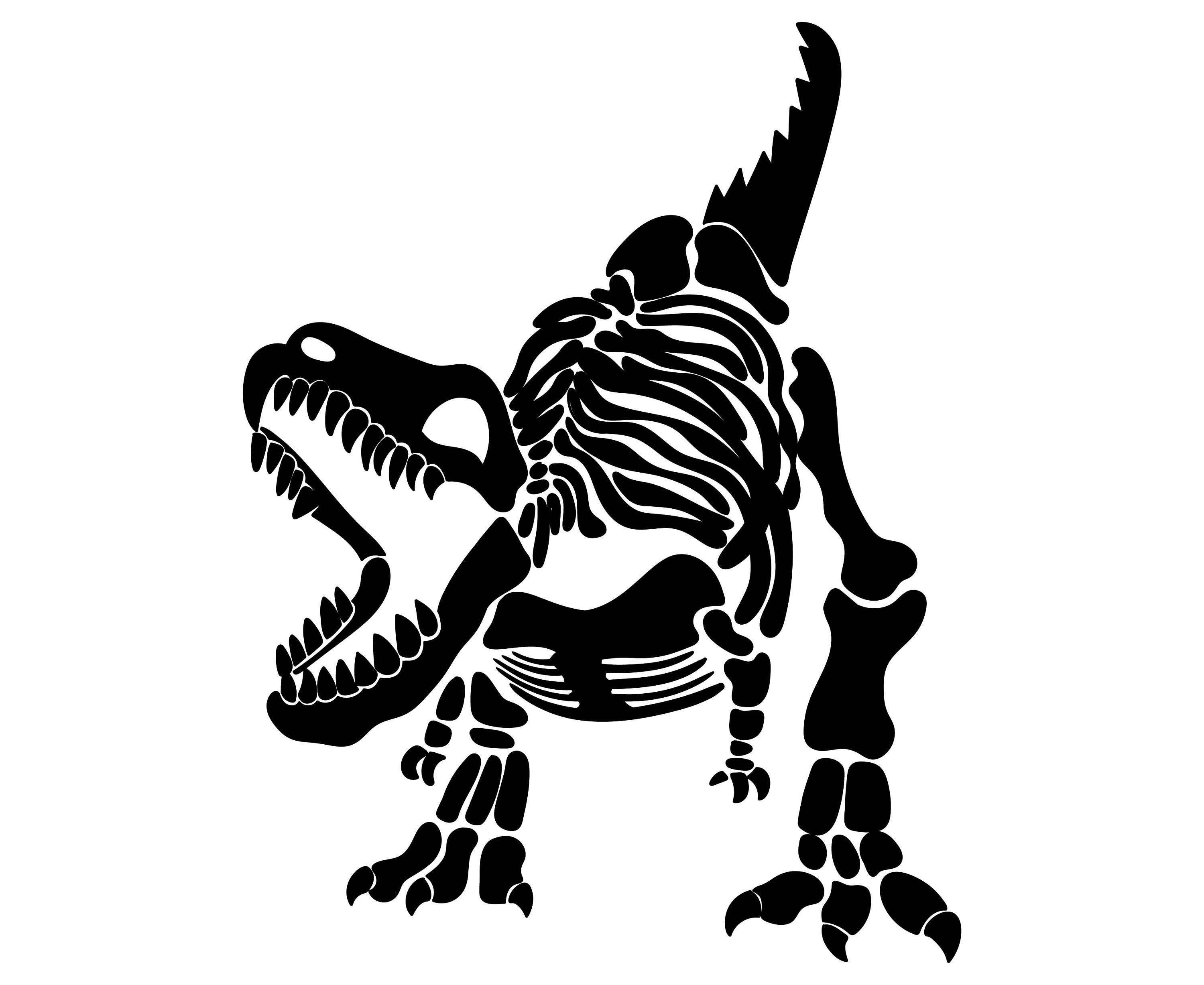 Контур динозавра на прозрачном фоне фото