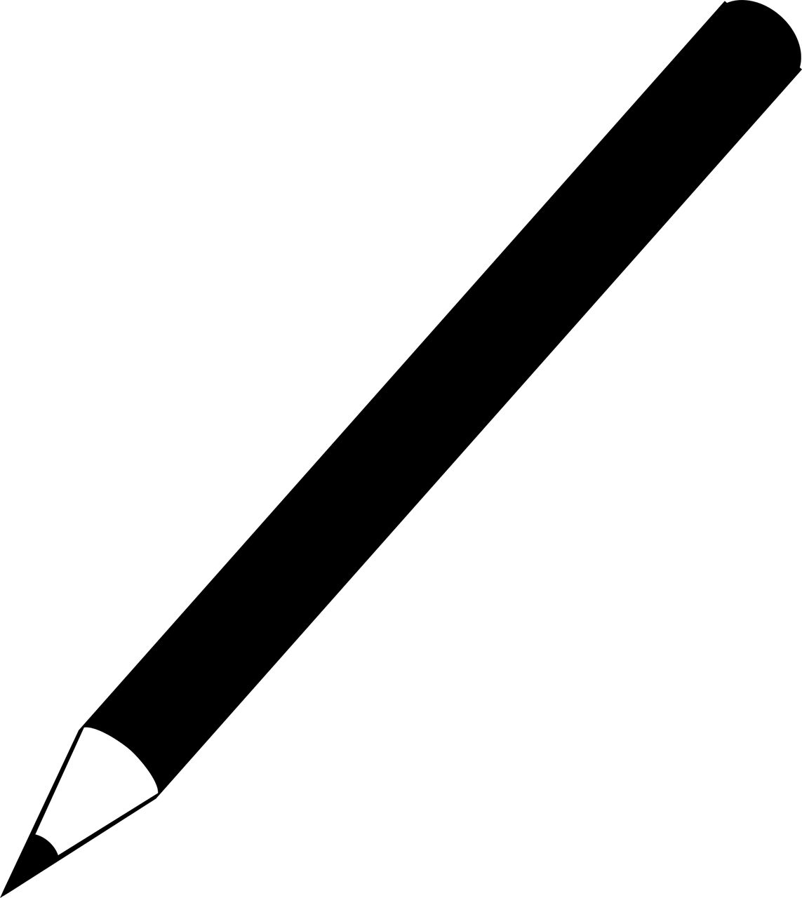 Контур карандаша на прозрачном фоне фото