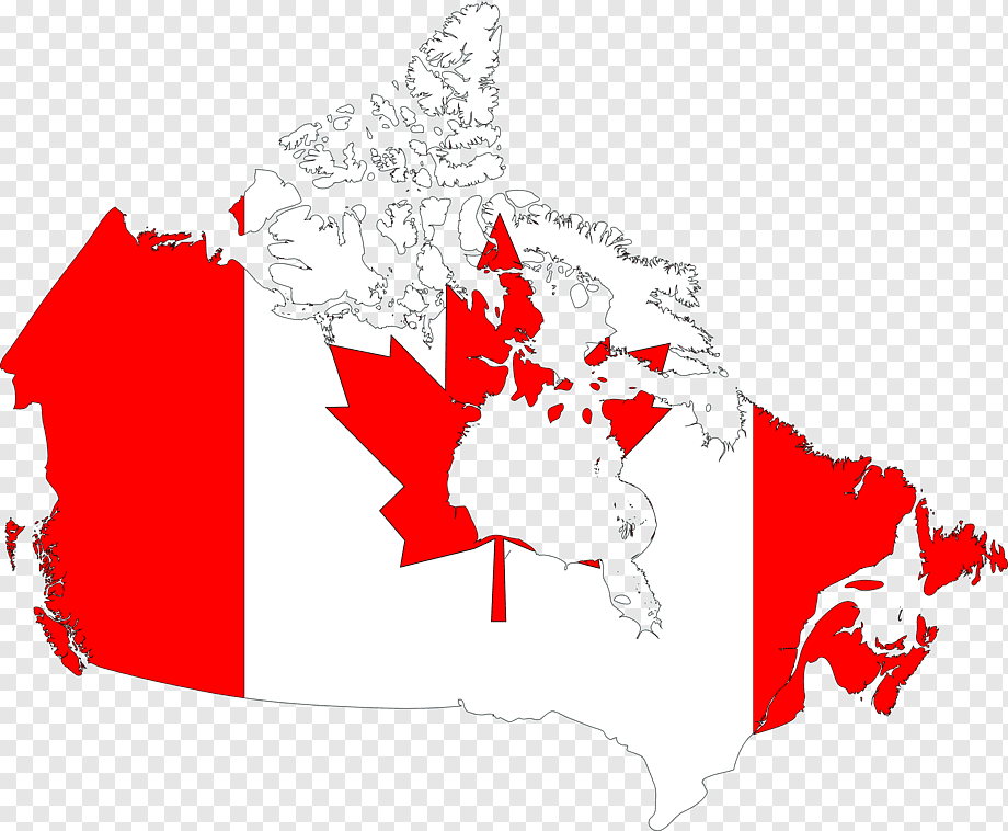 Контур карты канады на прозрачном фоне фото