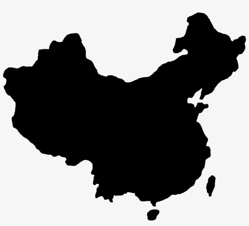 Контур карты китая на прозрачном фоне фото