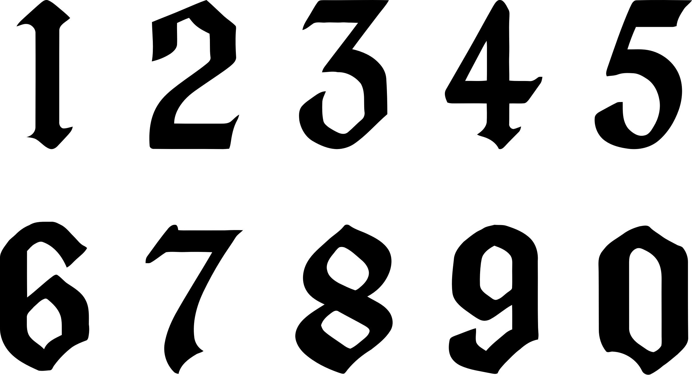 Контур цифр на прозрачном фоне фото