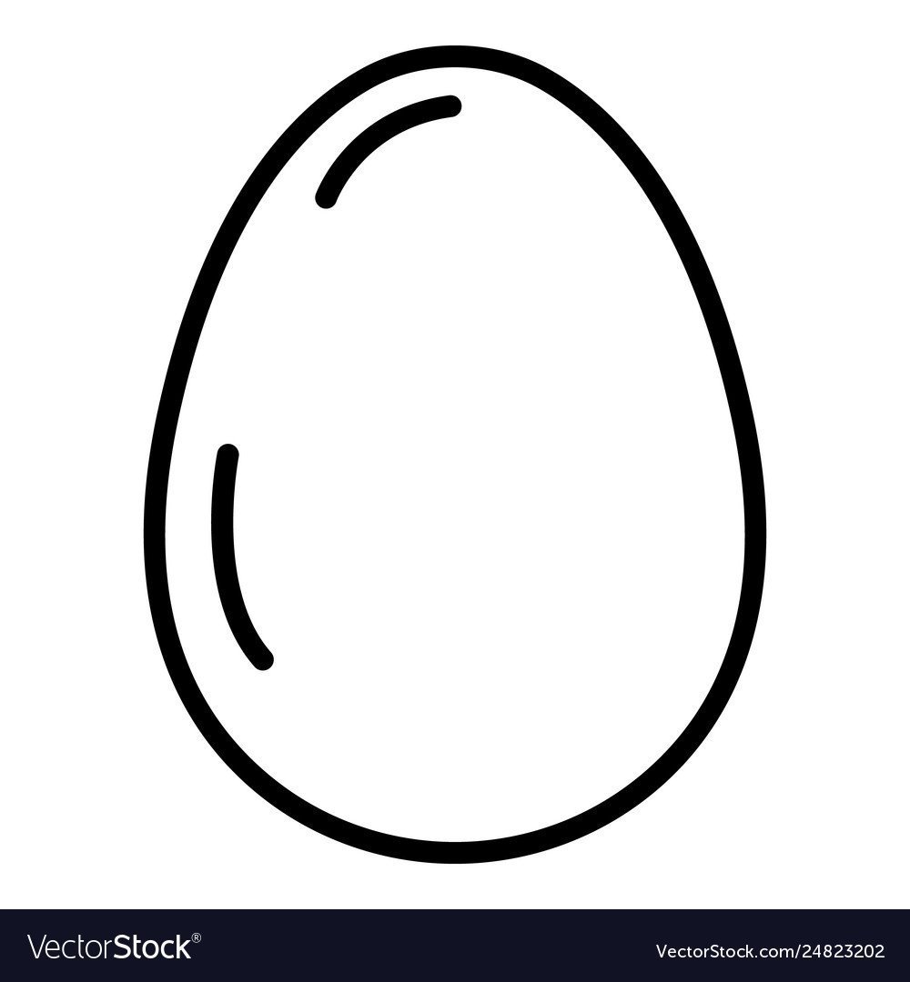 Контур яйца на прозрачном фоне фото