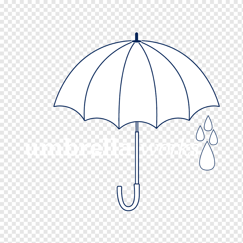 Контур зонта на прозрачном фоне фото