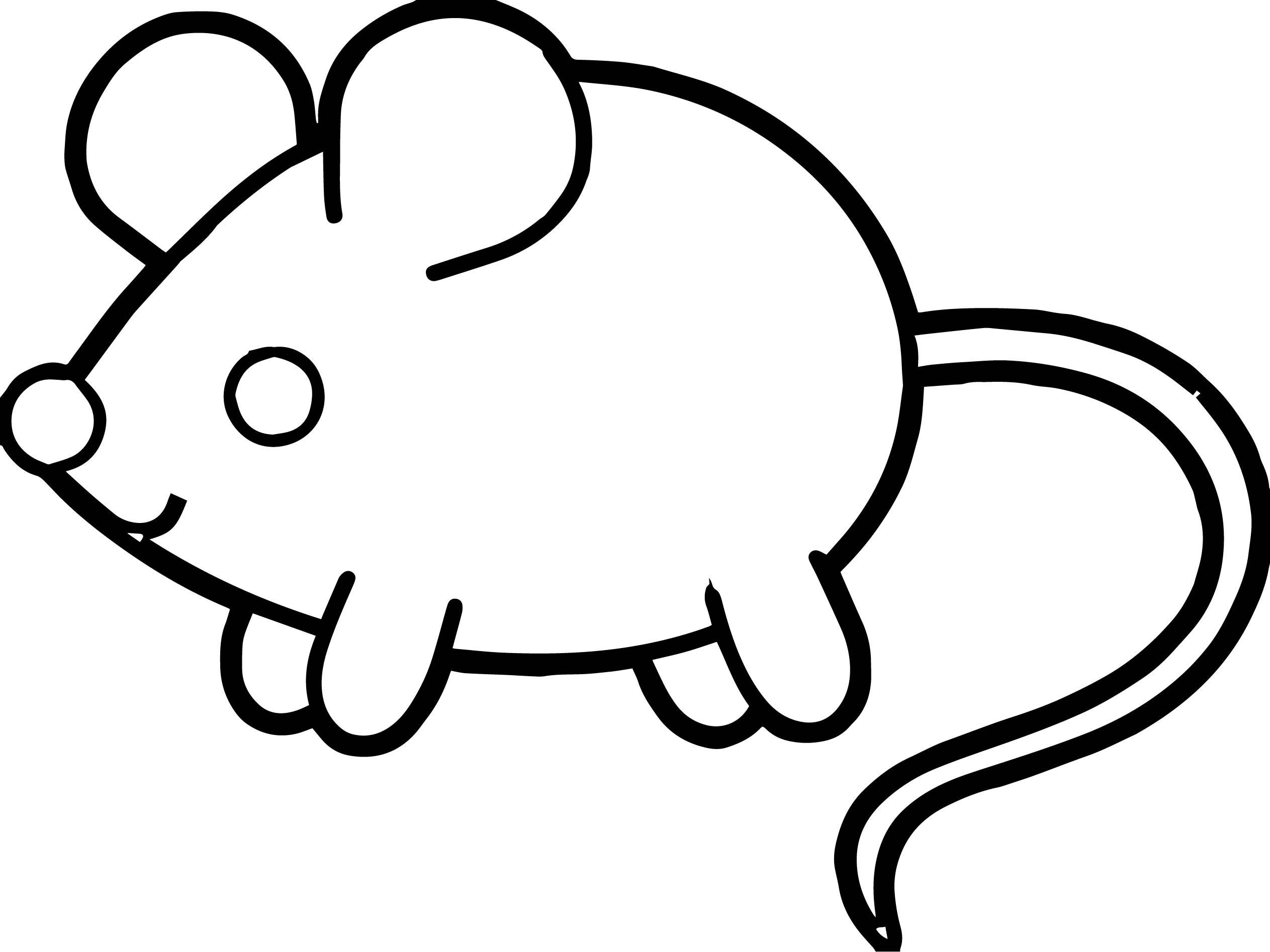 Контурные рисунки мышка фото
