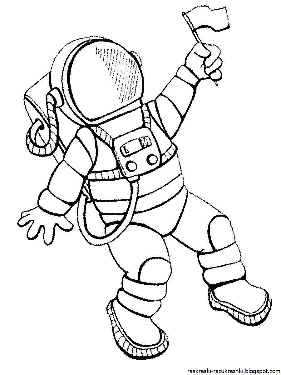 Космонавт рисунок детский легкий фото