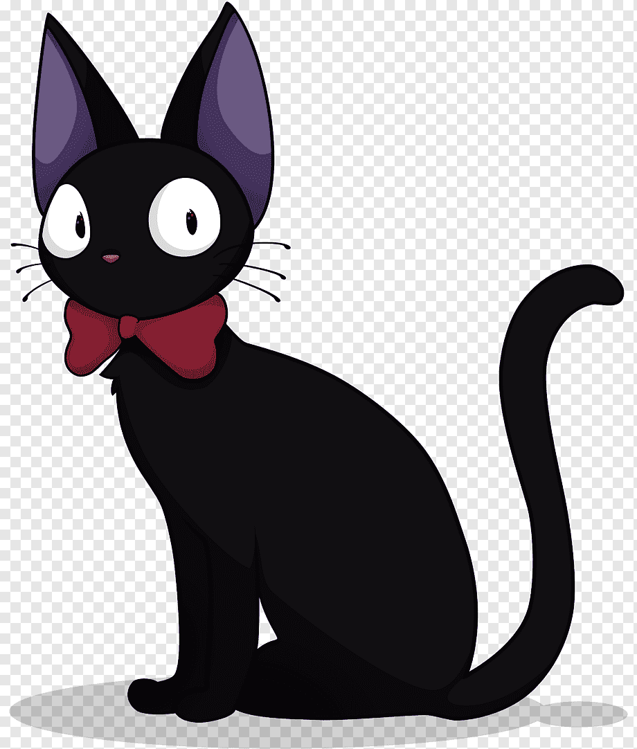 Кот черный рисунки аниме фото