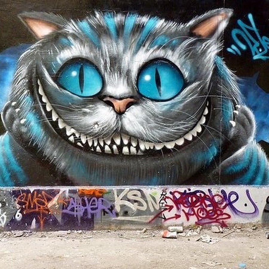 Кот граффити рисунок фото
