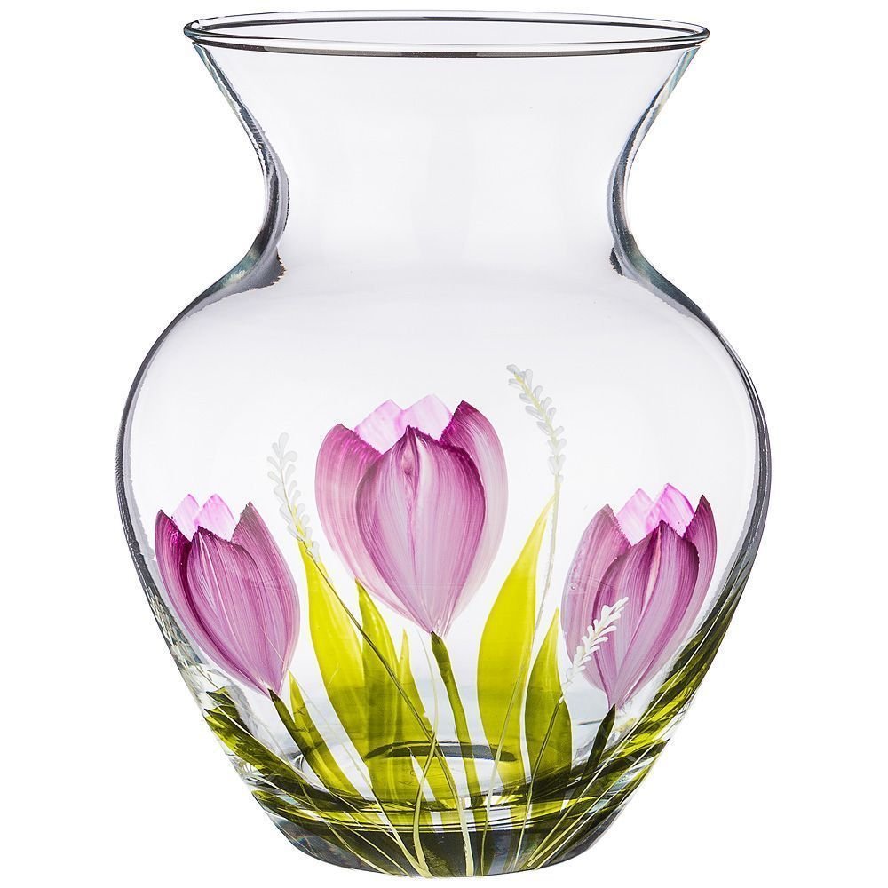 Красивая ваза для цветов на прозрачном фоне фото