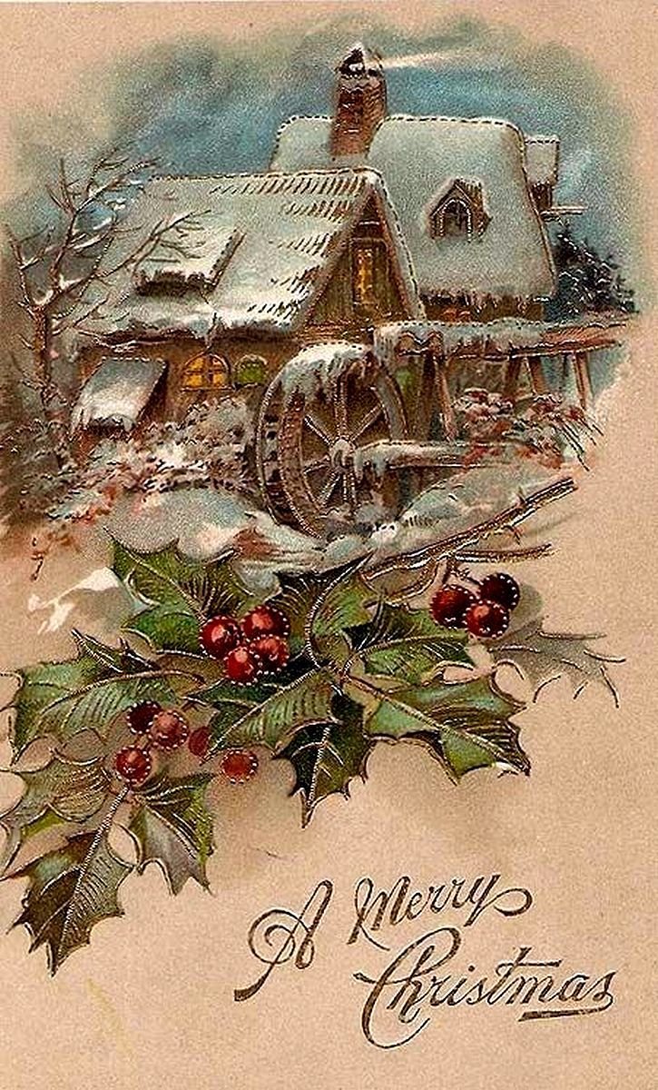 Красивые открытки с рождеством христовым винтажные фото