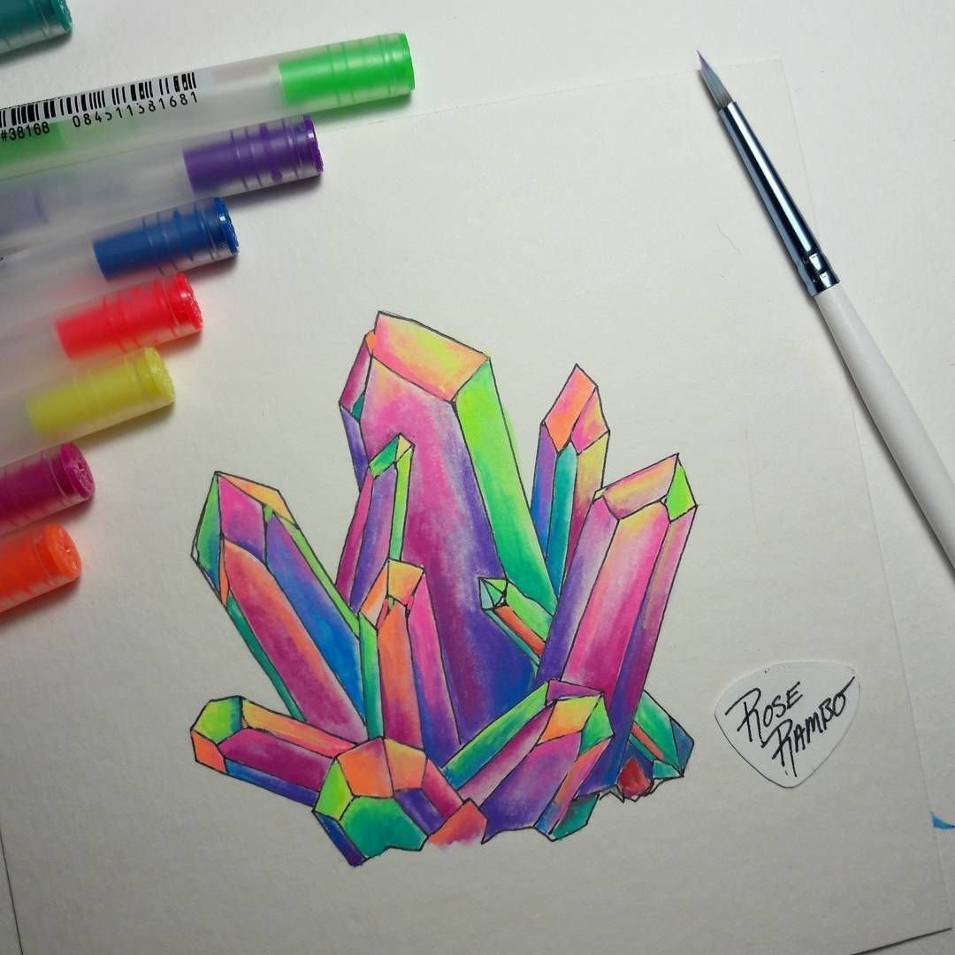 Красивые рисунки цветными ручками для начинающих фото
