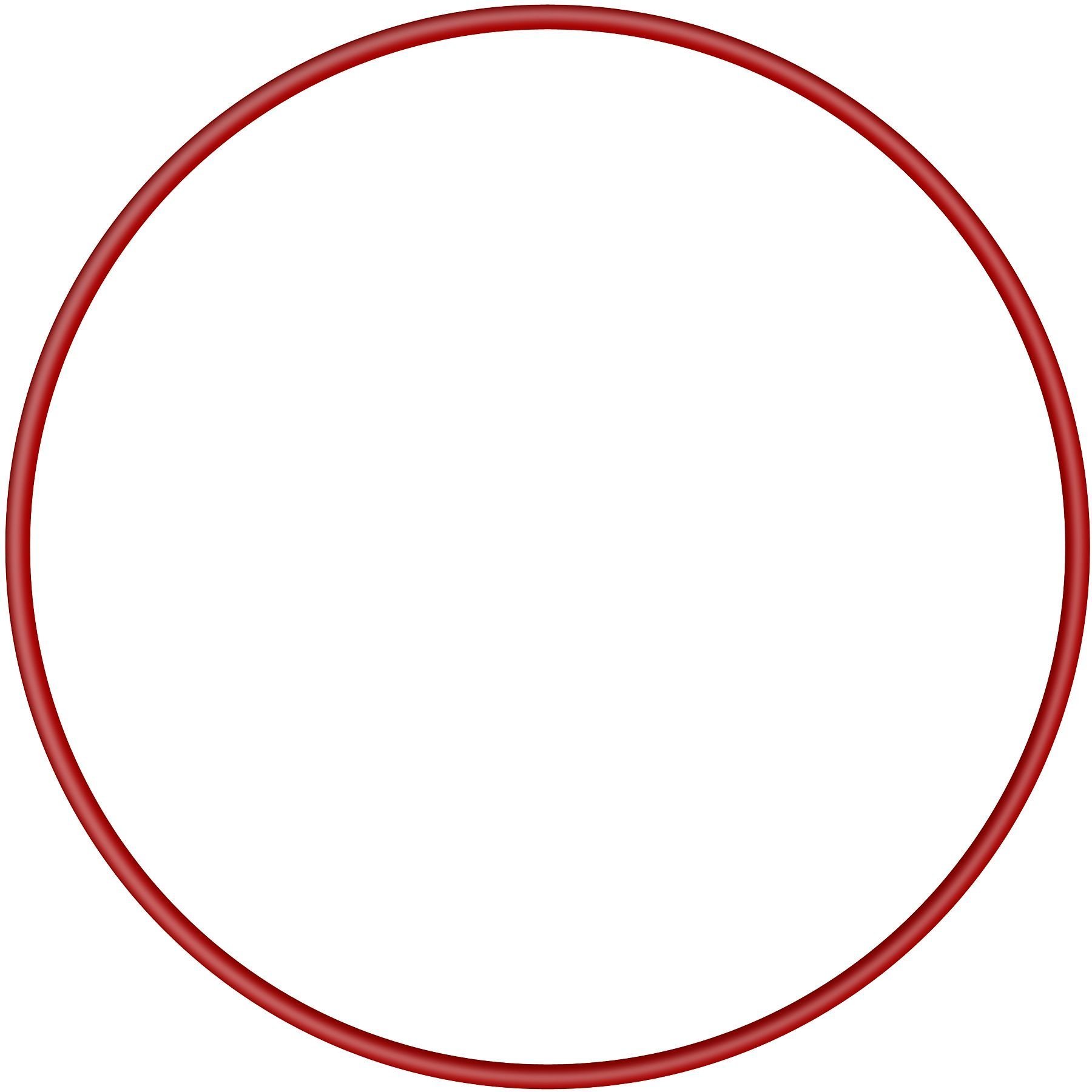 Красный контур круг на прозрачном фоне фото