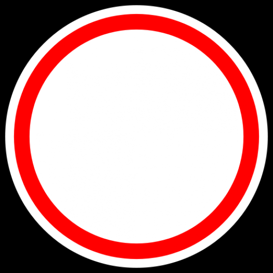 Красный круг на прозрачном фоне дорожный знак фото