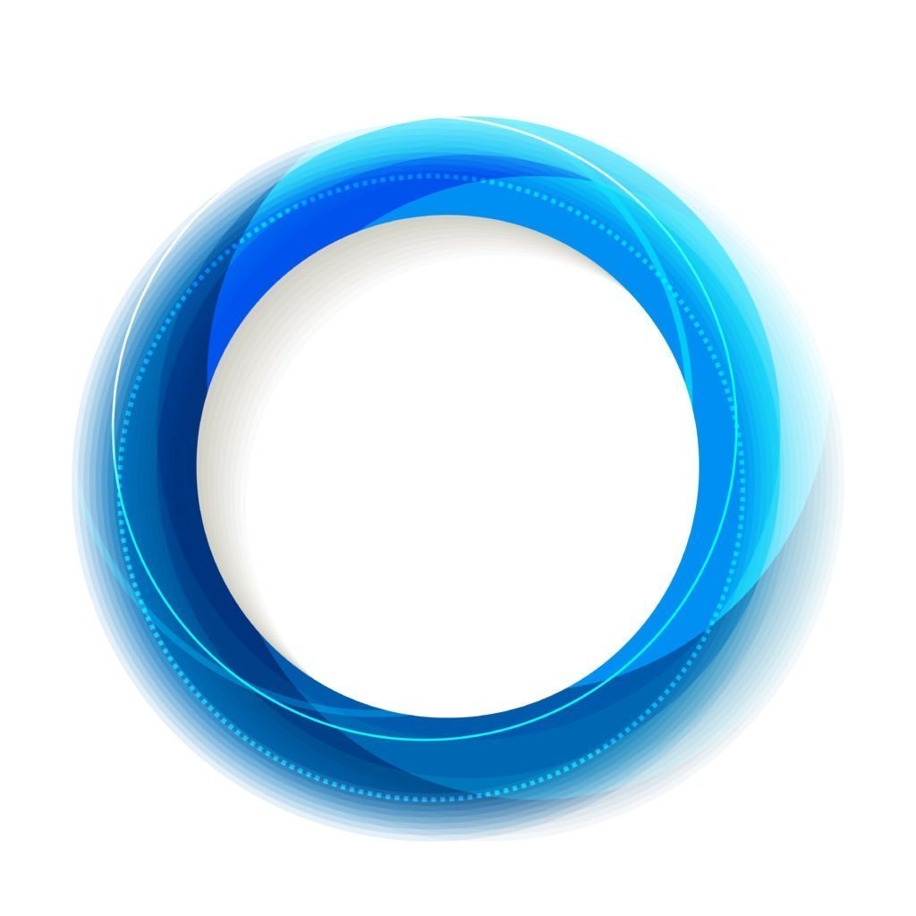 Круглая рамка голубая на прозрачном фоне фото