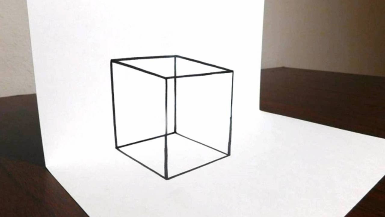 Куб в 3d рисунок фото