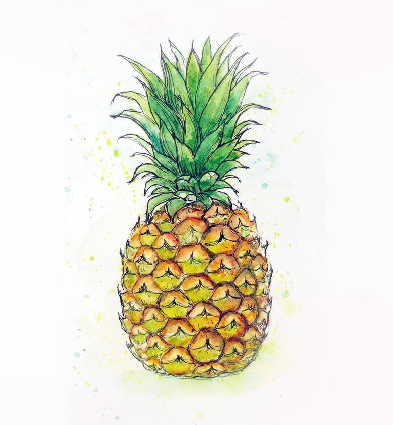 Легкие рисунки для скетчбука для начинающих фрукты фото